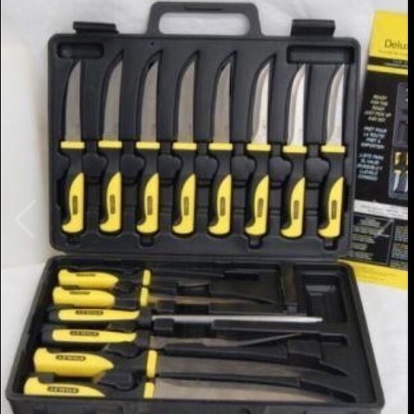 Stanley Other - Stanley Deluxe knife set w/case & cutting board